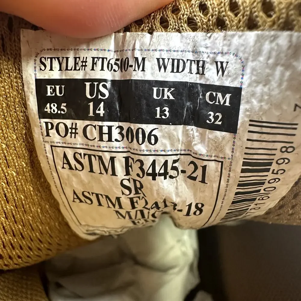 Carhartt Ironwood Work Boots Men's 14 Wide Waterproof Alloy Toe 6" Safety - Picture 9 of 9